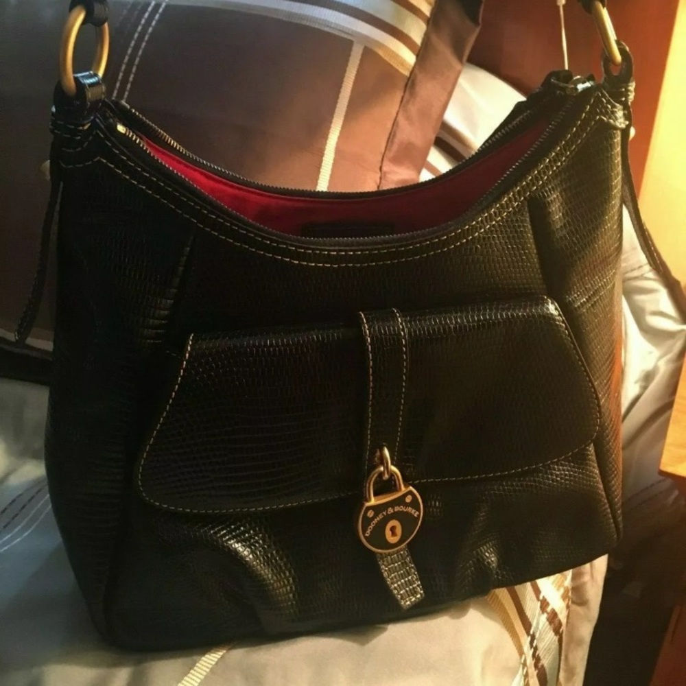 Dooney Bourke Santorini Black Leather Handbag